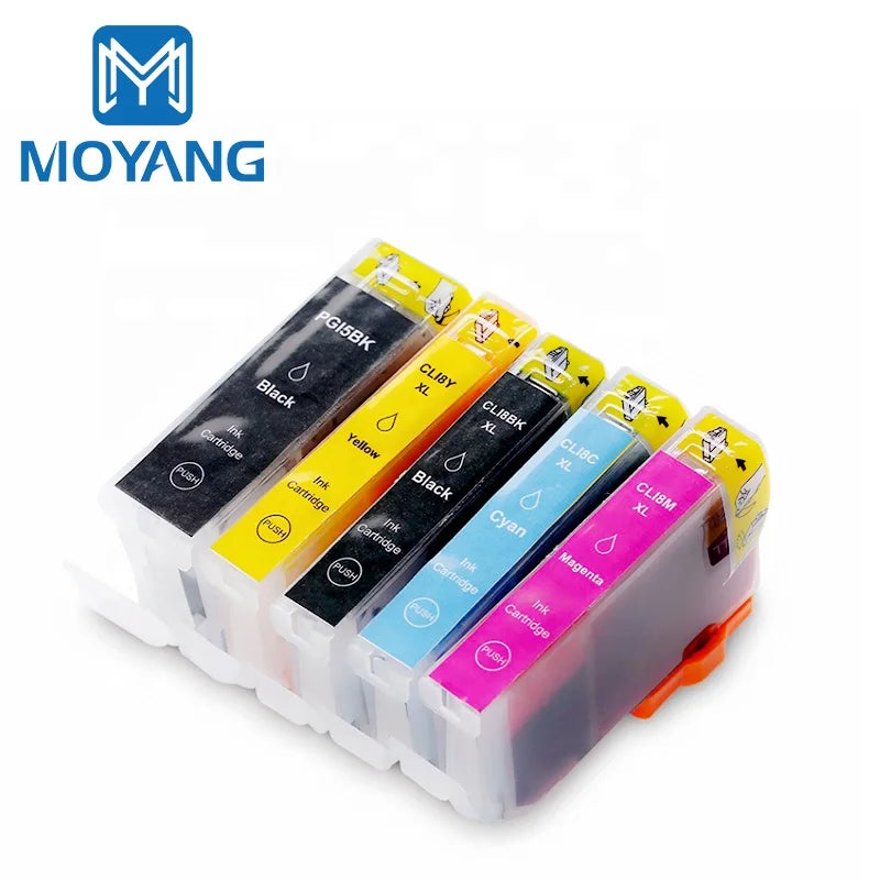 MoYang Compatible for CANON PGI-5 CLI-8 Ink Cartridge IP3300/IP3500/MP510/MP520/ix4000/ix5000/MX700/Pro9000/IP4200/4300 Printer