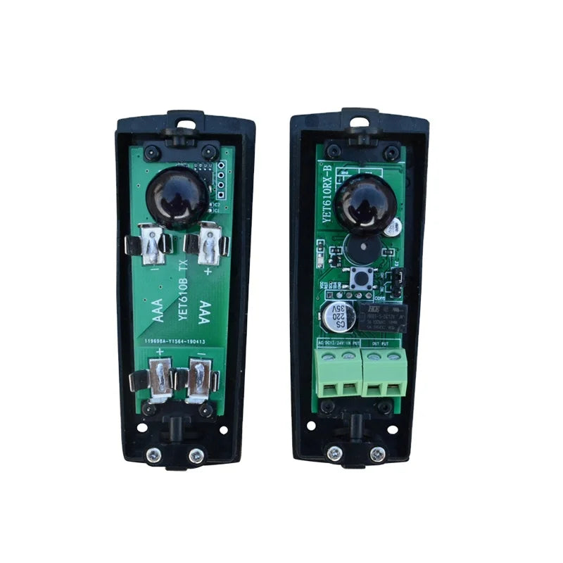 YET610C Wireless Photocell Safety Infrared Detector Beam Garage Sensor for Automatic Door Gate Roller Shutter with Battery