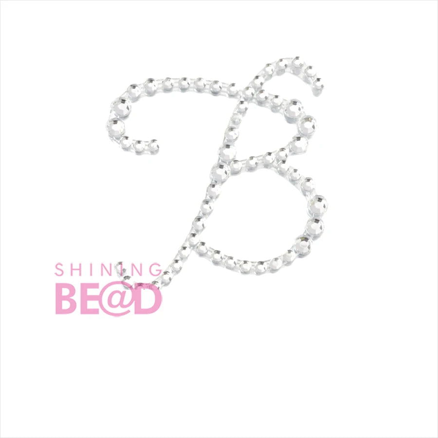 A-Z Letter Styles Acrylic Crystal Stickers Diamond Rhinestone Self Adhesive Scrapbooking Stickers for Children Kids Toys