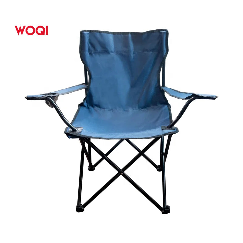 WOQI Outdoor Leisure Lunch Rest Beach Portable Arm Camp Chair for kids and Picnic Fishing Camping