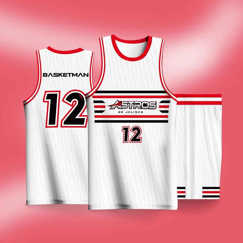 Custom Blue Basketball Jersey Latest Mesh Sublimation Design Breathable Plus Size Sets Shorts Dresses OEM Basketball Uniform