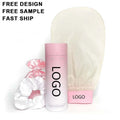 Custom Logo Turkish Exfoliating Mitt 100% Raw Silk Handcrafted Tool Skin Friendly Hammam Kese Glove for Men and Women