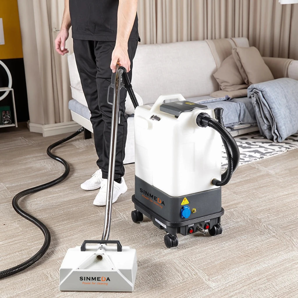24L Electric Sofa & Carpet Steam Cleaner Extractor New Commercial Mobile for  curtain seat mattress heavy-duty stain removal