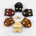 Meetee AP2387 Leather Belt Accessories 3.8cm DIY Leather Connection Belt Buckle With Gold Rivets for Men Women PU Pin Belts