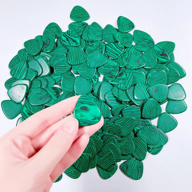 Huiying Malachite Jasper With Place Guitar Accessory Picks