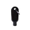 Wholesale 50ml Black PETG Hanging Hand Sanitizer Flip Cap Bottle With Carabiner Pump Seal Clip Empty Plastic Liquid Lotion Use