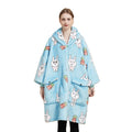 Hoodies Blanket Wholesale Adult Child Home Jumper One Size Fit All Winter Blanket Christmas Wearable Hoodie Blanket