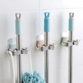 New Two Color Nail Free Mop Holder Creative Bathroom Wall Hook Broom Clip Simple Household Seamless Broom Holder