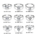 Starsgem 1CT Engagement Ring 925 Sterling Silver Twist Band Hip Hop Ring D VVS Moissanite Diamond Ring