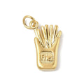Pandahall 5-Piece Classic Children's 18K Gold Plated 304 Stainless Steel Charm Pendants with Stick Shape and Jump Ring