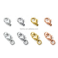 10pcs Per Set Rose Gold Plated Sterling Silver 925 Oval Lobster Clasp DIY Jewelry Accessories