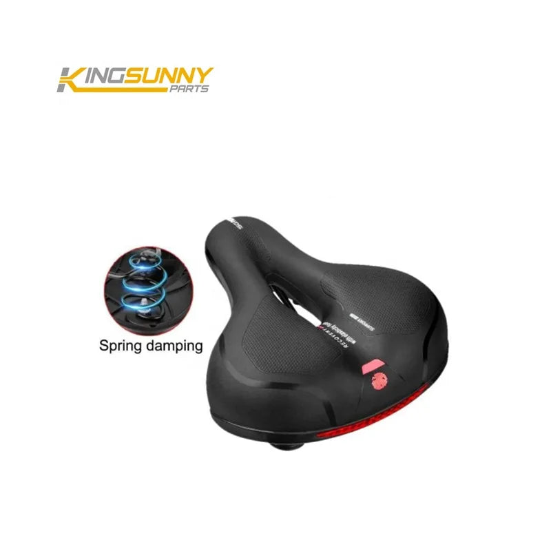 Ultra-Soft Padded Bicycle Saddle Dual Spring Shock Absorption for Men Women's Long Rides Daily Commutes Featuring Massage