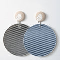 New Design Non slip Big Heat Resistant coaster Placemat Floral Expandable Hot Pad Pot Holder Potholders Silicone Trivet Mats