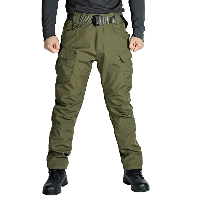 CXXM Archon X7 Unisex Casual Outdoor Pants Winter Windproof Warm Soft Shell Fleece-Lined Thickened