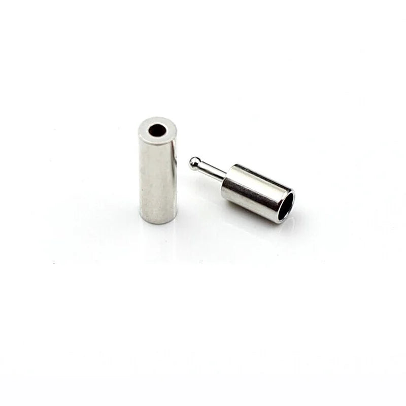 Wholesale Metal Brass Gold Black Locking Leather Rope Clasp for Jewelry Bracelet Making