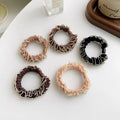 Elegant Seyle New Design Korean Version Hot Selling Hair Tie Ruffled Simple Solid Color Fabric Sweet Simple Patchwork Lace Head