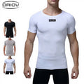 Wholesale Dryfit Athletic Running Sports Wear Compression Gym Men's Muscle Fitness Clothes Bamboo Fiber T Shirt T Shirts