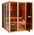 Home Use Combination Sauna Infrared and Steam System with Double Bench