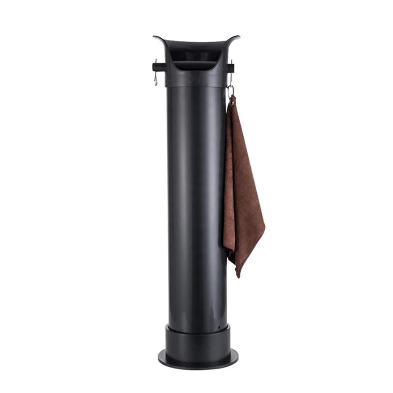 New Product Knock Box for Espresso Grounds Commercial Floor Standing Barista Style Absorbent Knock Box With Removable Non-Slip