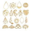 Brass Accessories DIY Moon Crystal Suncatchers for Window Decor Indoor Outdoor Ornament Prism Suncatchers Gift