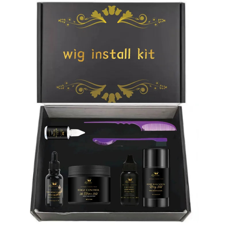 Professional 4C Hair Extension Tools God Stamping Wig Install Kit