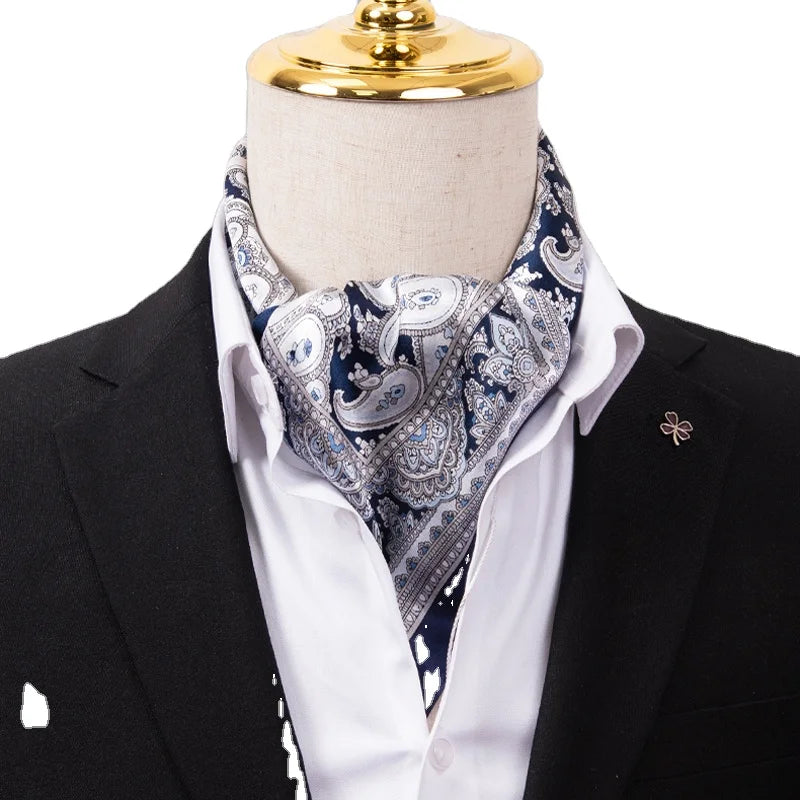 Designer Scarf Styles 100% Silk Luxury Silk Scarf Custom Printing Spring Summer Silk Neck Scarfs for Men