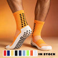 Wholesale Low Moq Football Socks Men Sweat Absorbing Soccer Socks logo Grip Non-slip Anti slip Sports Socks