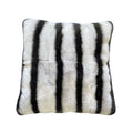 MWFur Fashion Luxury Fur Pillow Case Cover Chinchilla Rex Rabbit Fur Cushion Cover