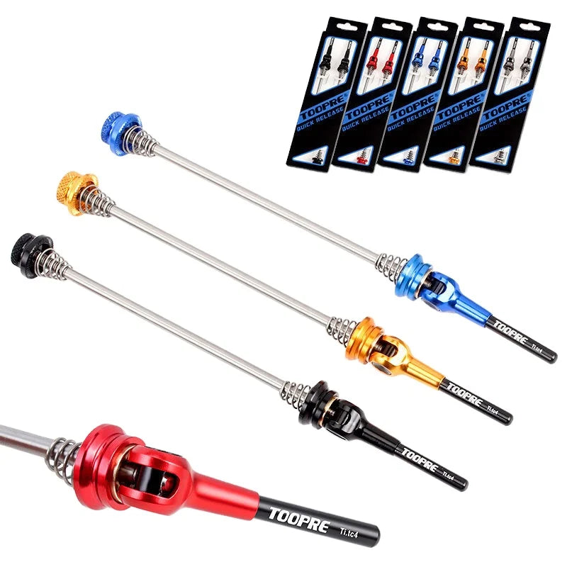 IRONDONKEY Bicycle Parts Hup Mountain Bike Quick Release Rod Titanium Alloy Extended Axle Road Wheel Set Hub Fixed Rod