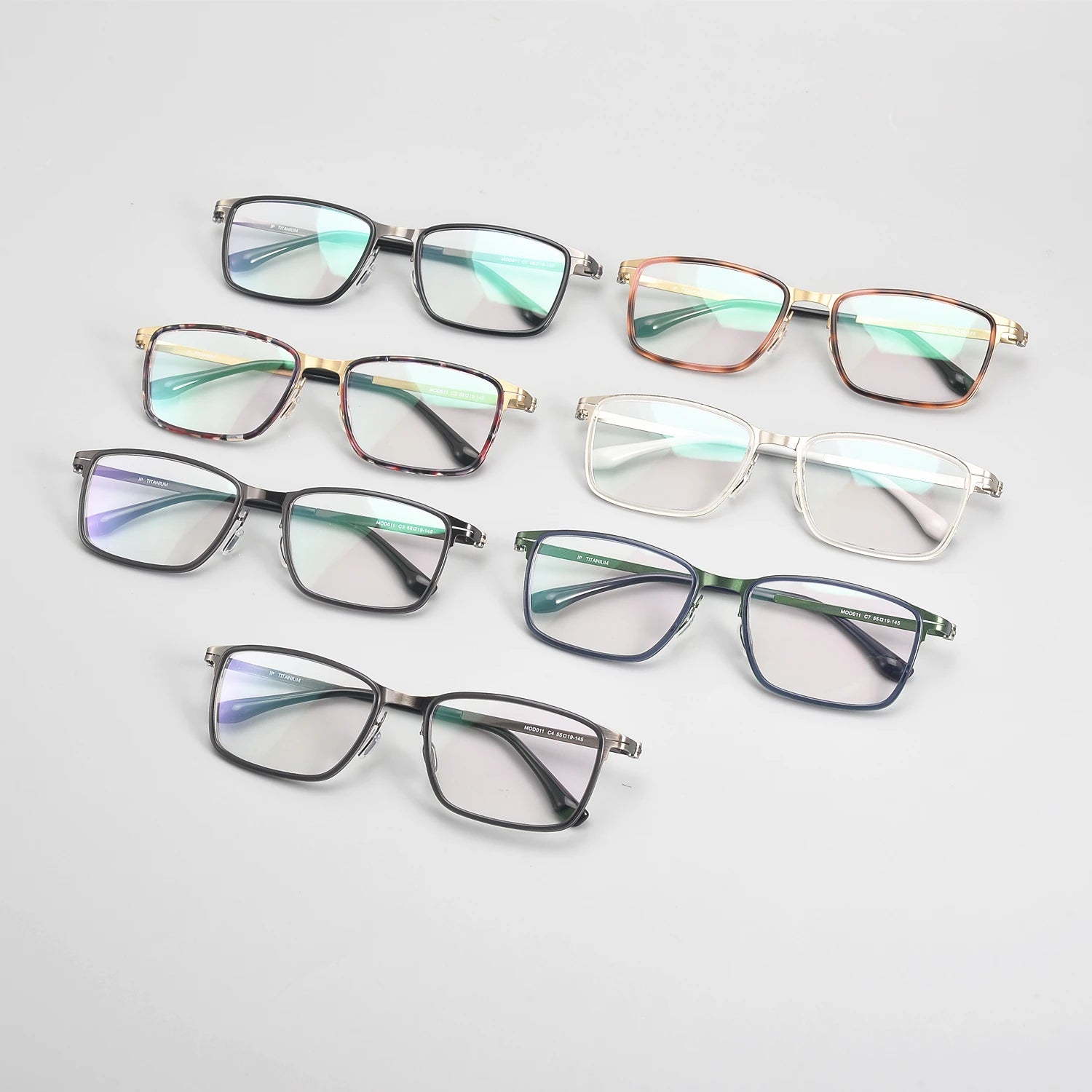 Titanium Unisex Computer Style Optical Eye Glasses Frame Diamond Face Shape Vintage Eyewear Can Be Paired Reading Eyeglasses