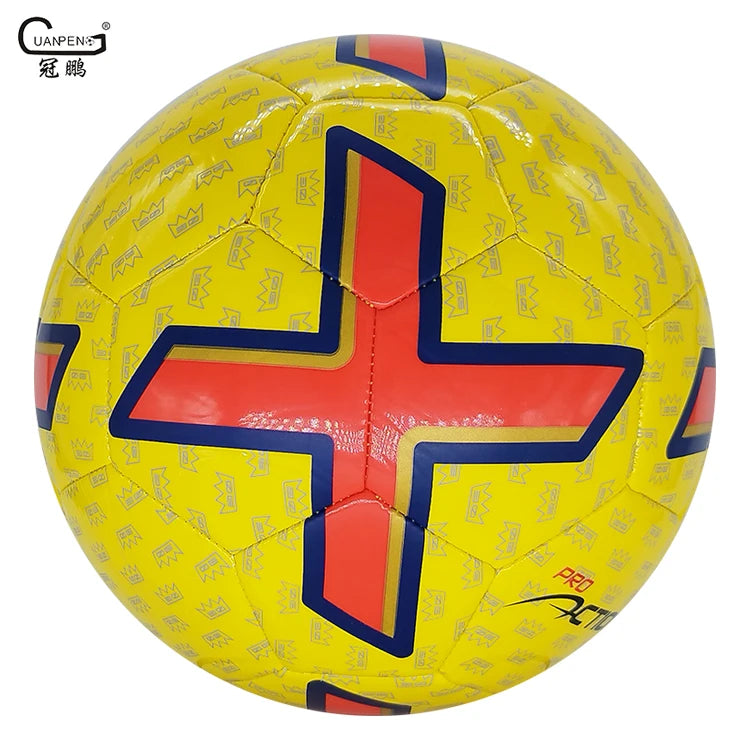 Wholesale Top Quality Machine Stitched Official Size 5 Custom Design TPU Match Soccer Ball