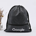 Branded google logo Water-proof Zippered Drawstring Backpack with Inside Pocket