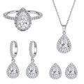 925 Jewelry Set Under 10 Dollars Jewelry Set for Bride White Wedding Bands His and Hers Online Shop