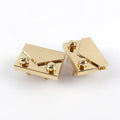 Meetee BF633 48x35mm Square Shape Alloy Bag Lock Hardware Fittings Handbag Accessories Mortise Clasps Closure Bag Lock Buckles