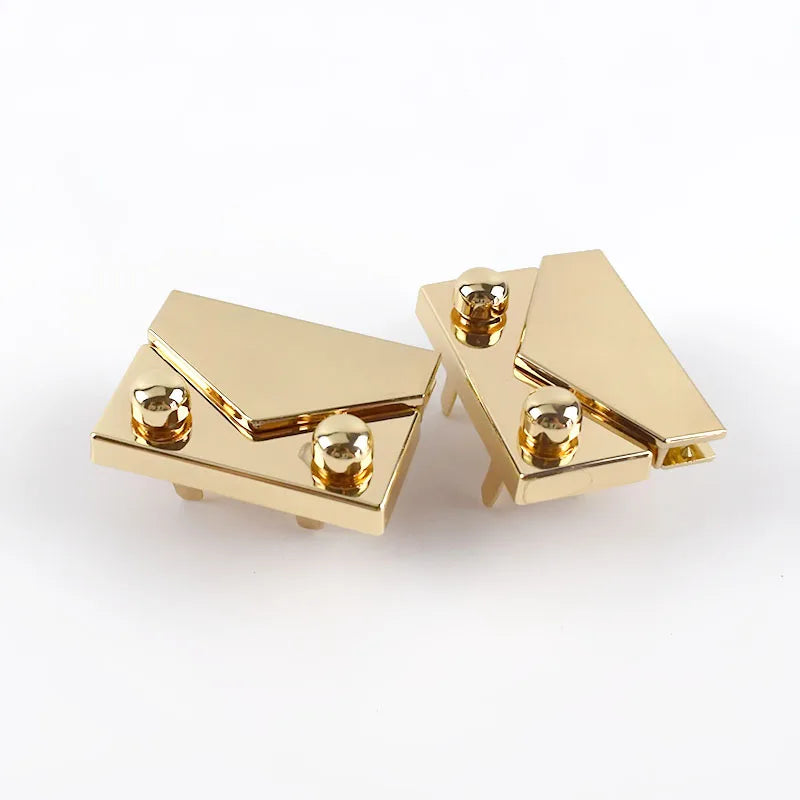 Meetee BF633 48x35mm Square Shape Alloy Bag Lock Hardware Fittings Handbag Accessories Mortise Clasps Closure Bag Lock Buckles