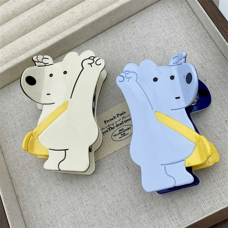 2024 Cute Cartoon Bear Crossbody Bag New Cellulose Acetate Hair Claw Clip Accessory