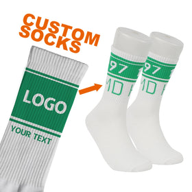 Breathable Cotton Sport Basketball Socks Custom Logo Crew Athletic Knitted Cuff Bottom Sweat-Absorbent Unisex Gym