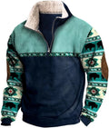Fitspi Half Zipper Sweater Men's Spring Autumn 3d Digital Printing Turtleneck Sweatshirt Cost Jacket Wholesale
