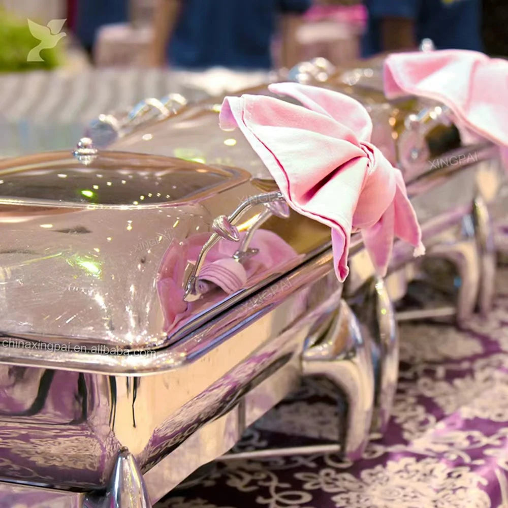 XINGPAI Catering Equipment Electric Chafing Dishes Buffet Catering Stainless Steel Chafing Dish Buffet Set
