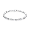LUOTEEM Trendy Rectangle a AA Cubic Zircon Lucky Bracelet of Lock Catch for Cute Girl Design