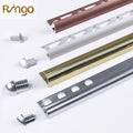 Modern Shape Gold Aluminum Tile Trim Edge Profile CE Certified Hotel Use Metal Corner Strips Wall Floor Furniture Decoration