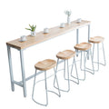 Modern Metal Bar Table with Stool and Kitchen Chair for Home Bar Hotel Dining & Apartment Use (Customizable)
