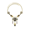 Baroque Vintage Style Necklaces Delicate Pattern Beads Forehead Pendants Chains Necklace for Women Girls Gifts