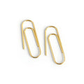 Wholesale Fashion Jewelry Earring 925 Silver Simplicity Pin Design 18k Gold Hoop Earrings Aretes De Mujer for Women