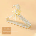 Imitation Pearl Beaded Bowknot Dress Coat Hanger Kids Wardrobe Closet Storage Rack Space Saving Dry Clothing Organizer