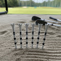 Wholesale Custom Logo Crown-Shaped Plastic Golf Tees 70mm/83mm Durable Practice Tees for Driving Range & Course