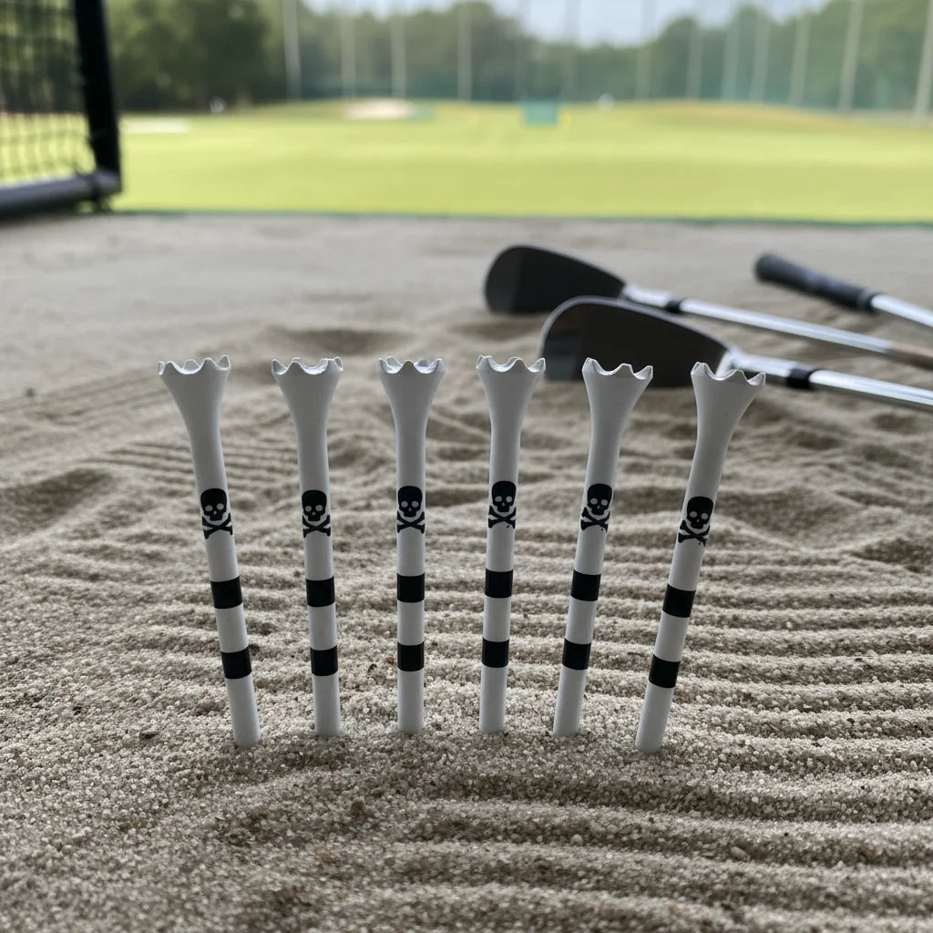 Wholesale Custom Logo Crown-Shaped Plastic Golf Tees 70mm/83mm Durable Practice Tees for Driving Range & Course