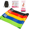 Wholesale Lifeng Printing TPE Resistance Bands with Silk Screen Logo Blue Pink Elastic Loop for Fitness and Rehabilitation