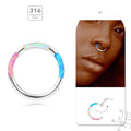 Evorte G23 Titanium Children's Nose Nostrial Labret Tragus Clicker Hoop Ring Barbell Nasal Lip Ear Septum Piercing Body
