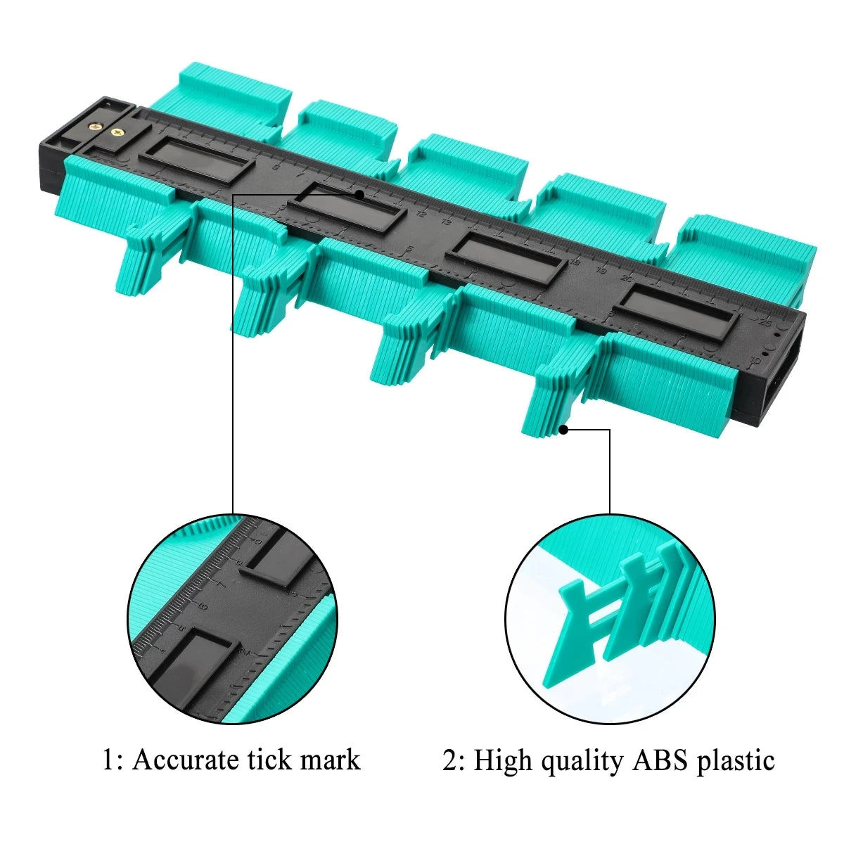 Contour Gauges Plastic Profile Standard Wood Marking Tool Tiling Laminate Tiles Measuring Tools Industrial DIY